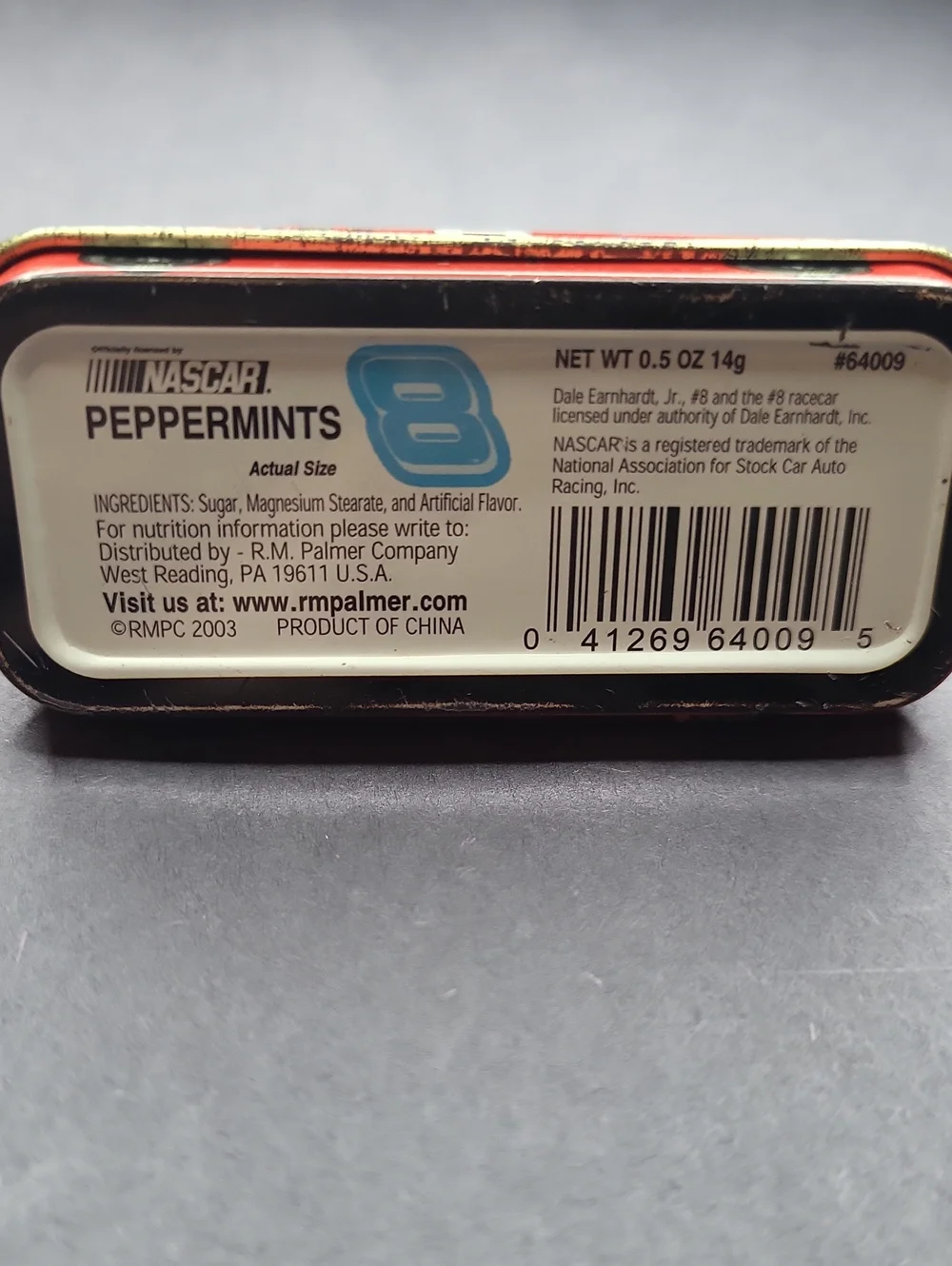 2003 Dale Earnhardt Jr Collectible Candy Tin